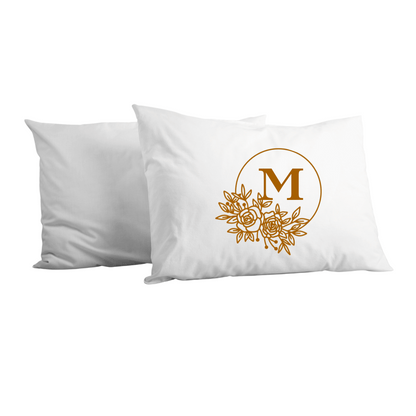 Pillowcase - Floral Monogram
