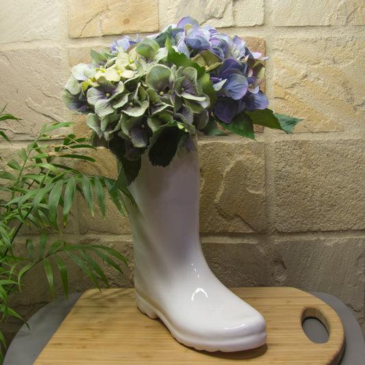 Boot Vase - White