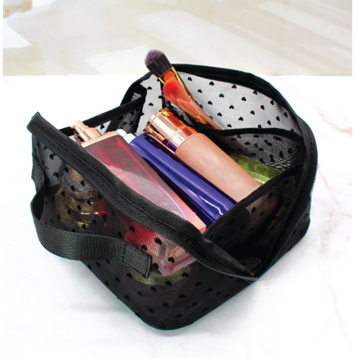 Heart Cosmetic Bag