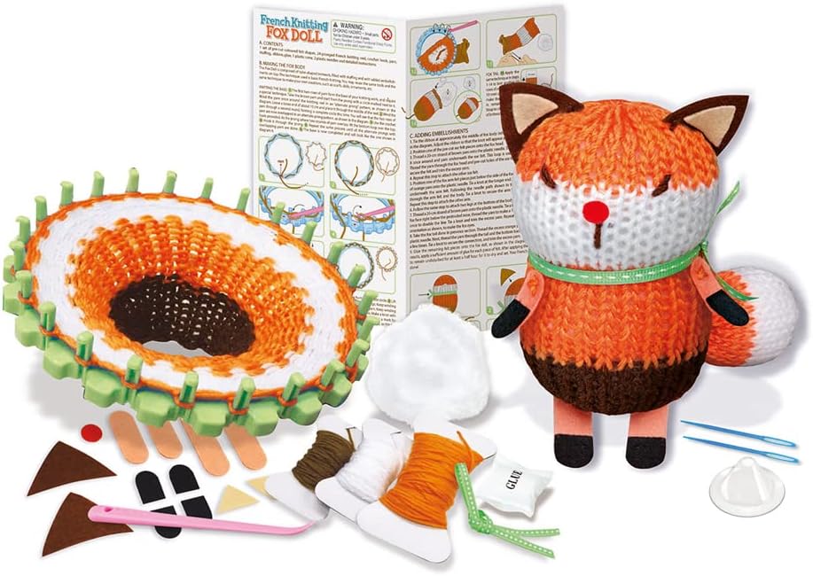 French Knitting Fox